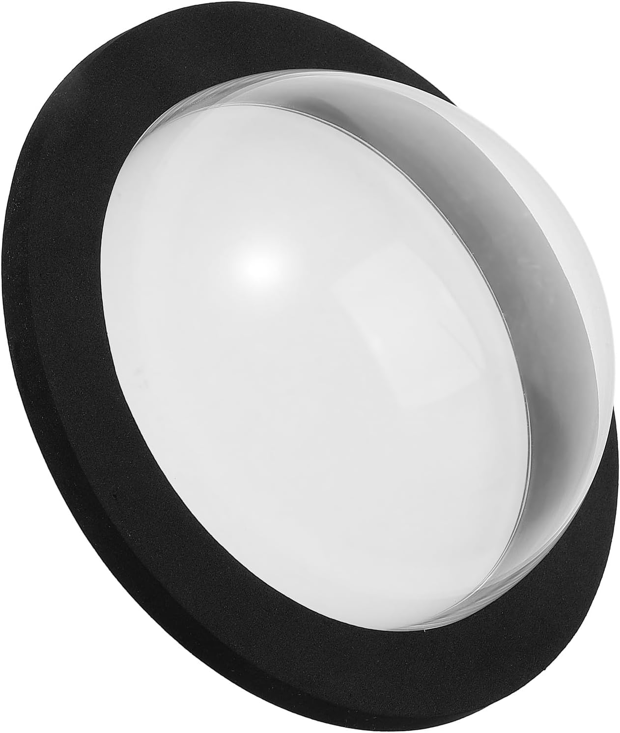 DECHOUS Floating Small Fish Dome Cover for Outdoor Garden Pond 15Cm Lightweight Acrylic Floating Aquarium Dome Black Base and Lid for Aquatic Pets image number 4