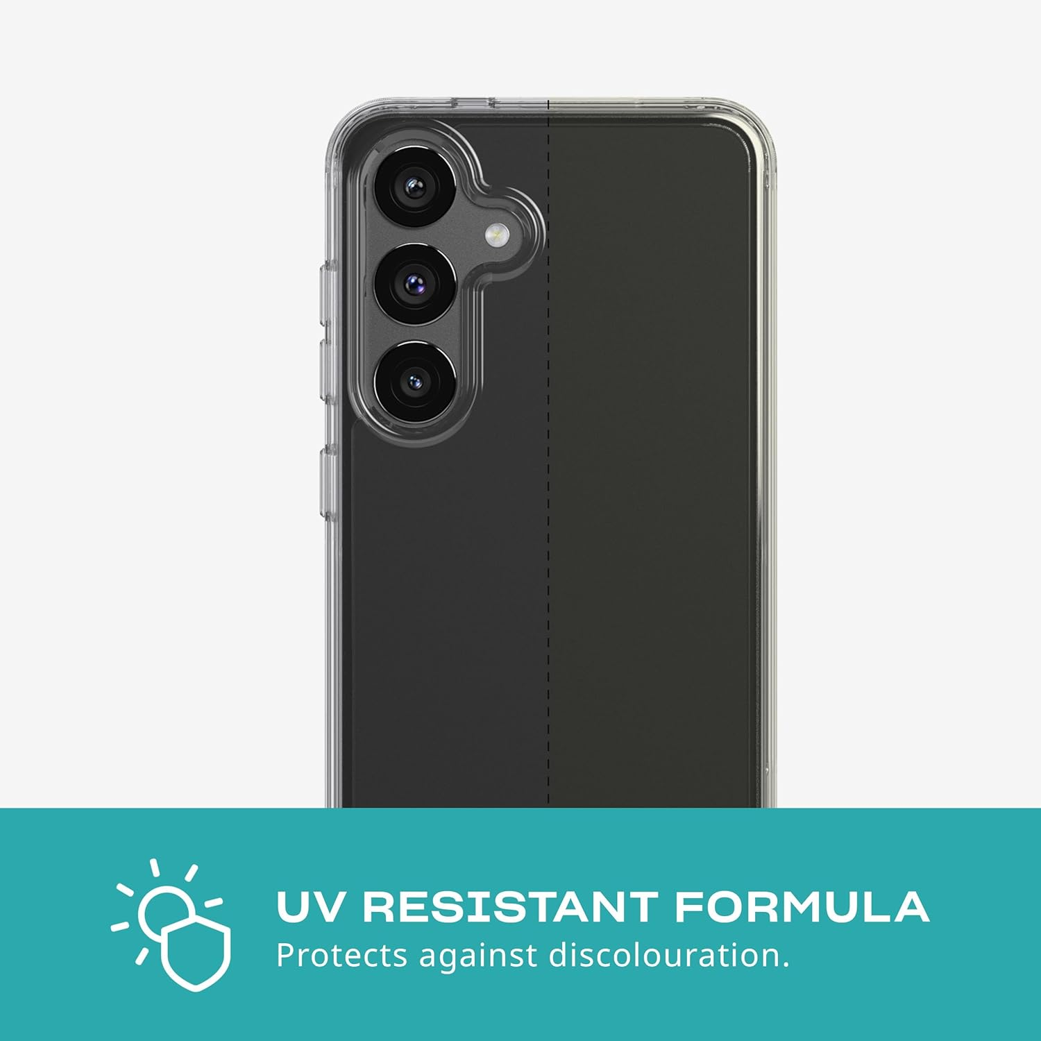 Tech21 Evo Clear Case Samsung S24 Scratch-Resistant Shockproof Mobile Phone Case Cover -Clear