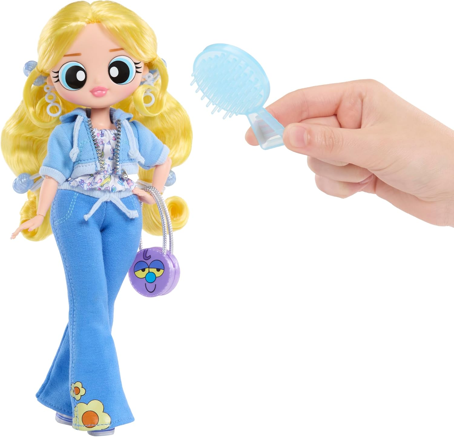 L.O.L. Surprise! OMG the Powerpuff Girls Doll - Bubbles - Includes 1 Fashion Doll, Comes with Outfit & Accessories, Collect All 3 image number 6