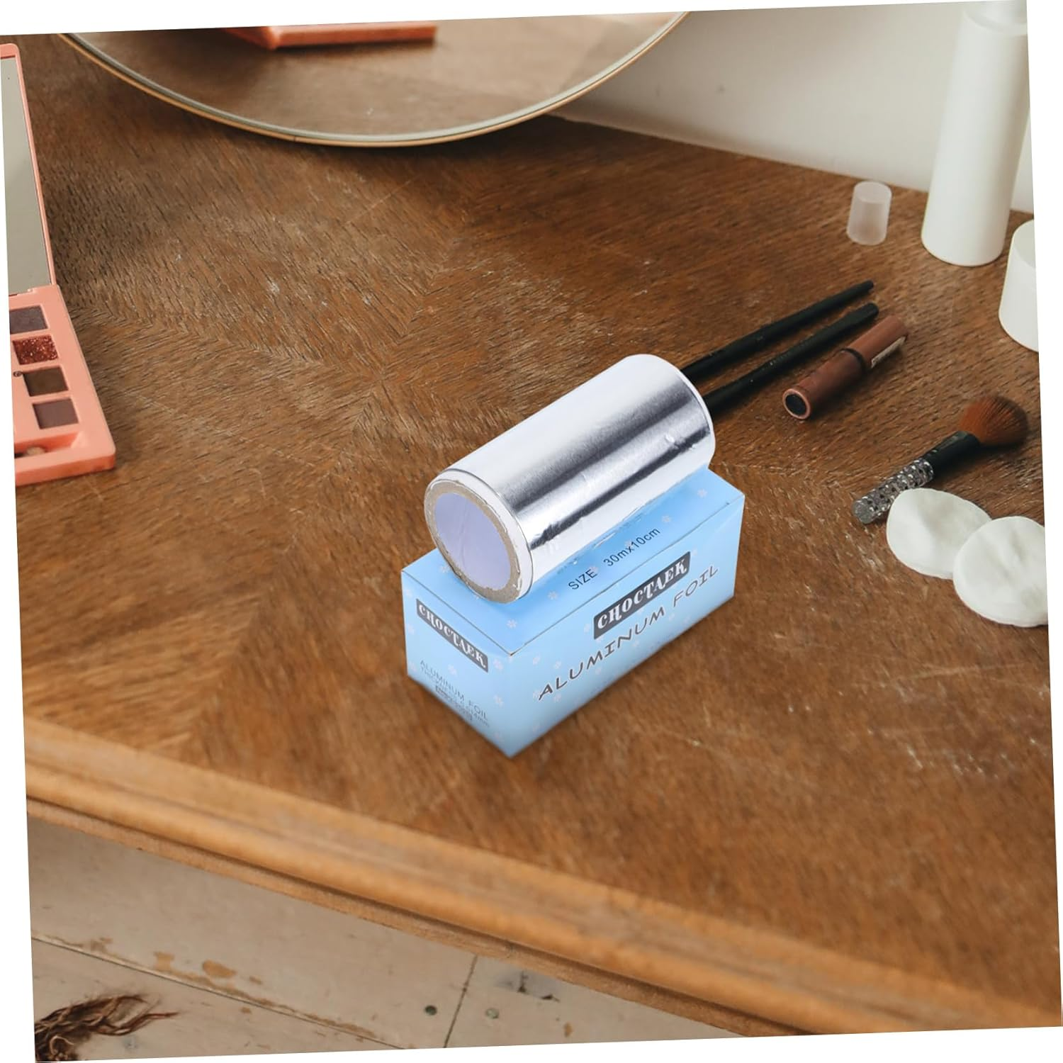 BATHVEVE 3Rolls Nail Foil Remover Wraps Nail Scraping Tool for Easy Polish Removal Safe and Practical Manicure Accessories for Home Use image number 2