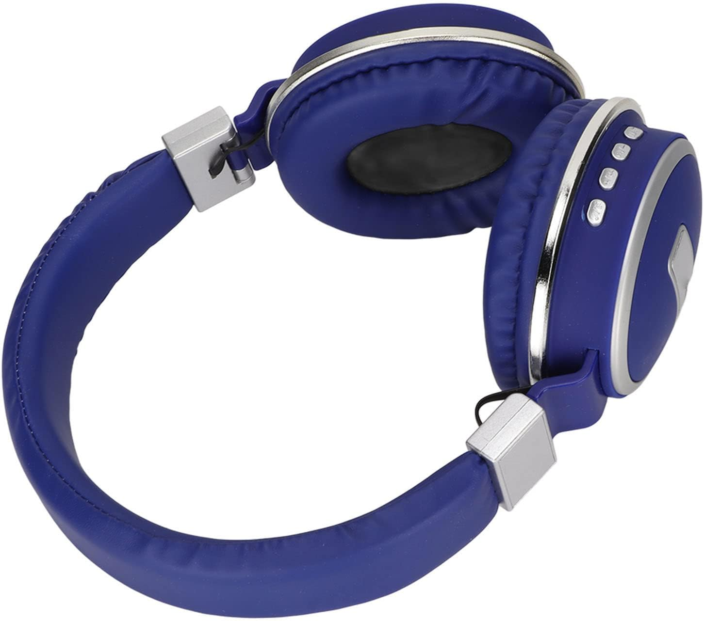 Annadue Bluetooth over Ear Headphones Stereo Sound Wireless Gaming Headset with Microphone for Mobile Phone PC Laptop Notebook (Blue) image number 2