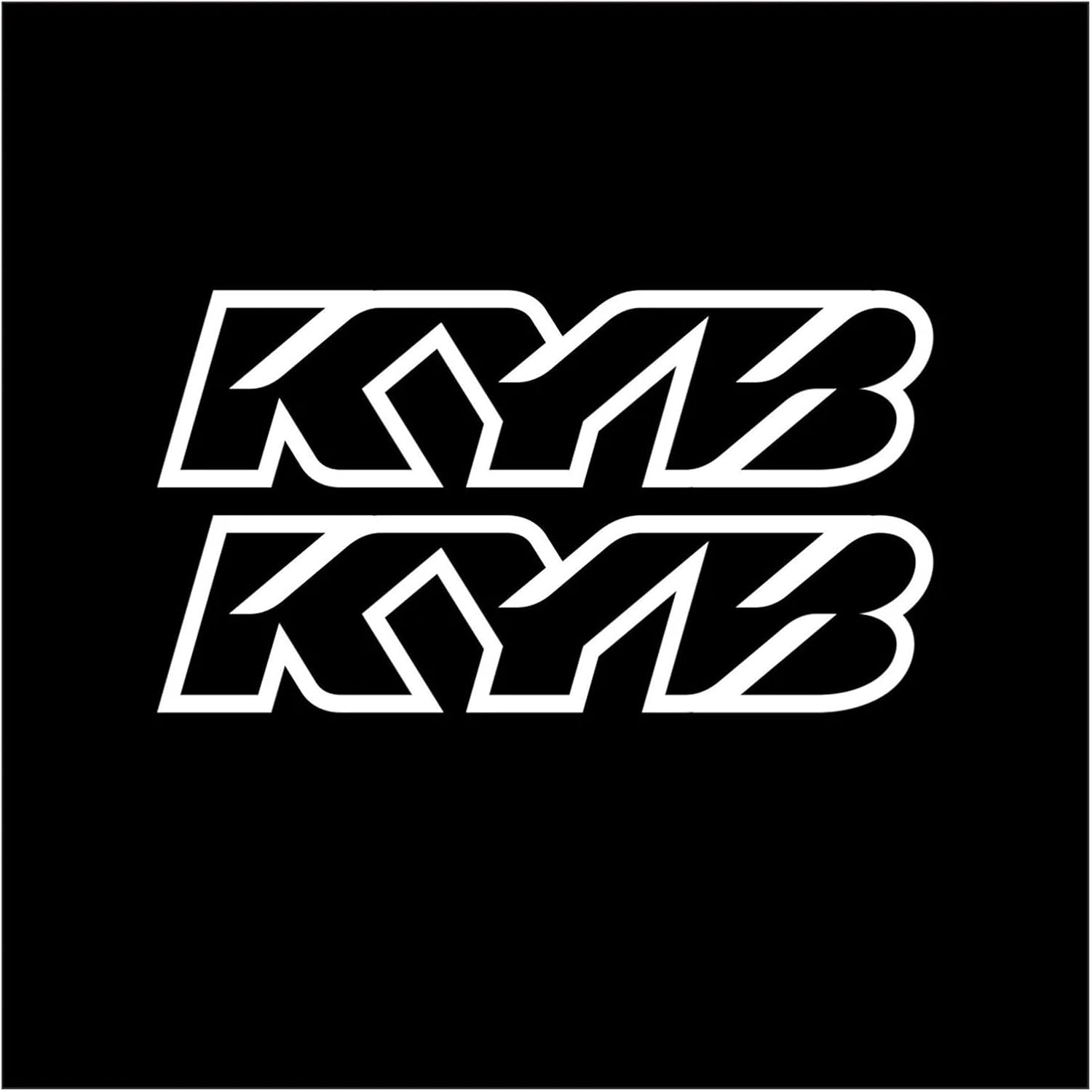 Reflective Motocross Motorcycle Sticker Fork Kyb Suspension Showa Decals(Black)