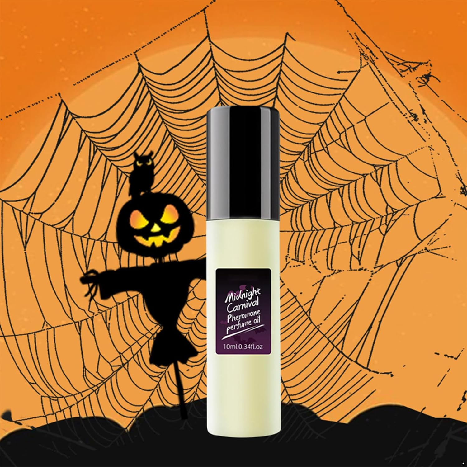 Lejafay Halloween Night Out Perfume Oil Midnight Carnival Unisex Long Lasting Party Scent Black One Size