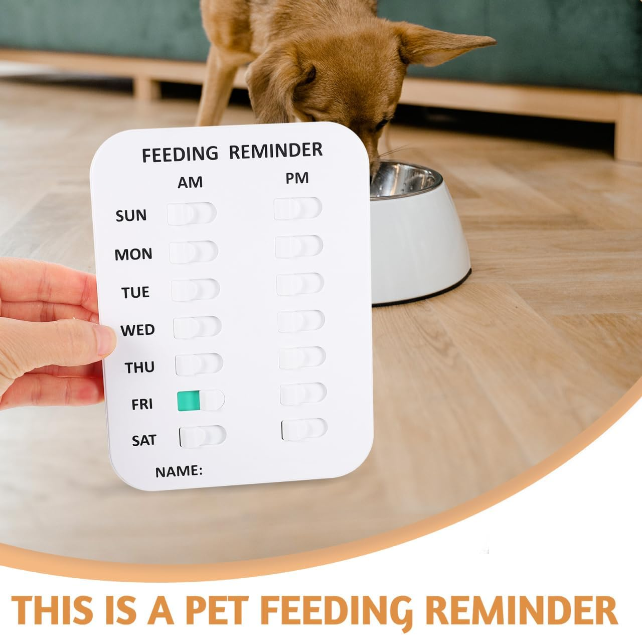 STOBOK 2Pcs Feeding Reminder Cat Feeding Chart Cat Feed Chart Dog Fed Sign Cat Necessities Dog Feeder Reminder Medication Reminder Tools Daily Indication Tool for Medicine and Food Tracking image number 4