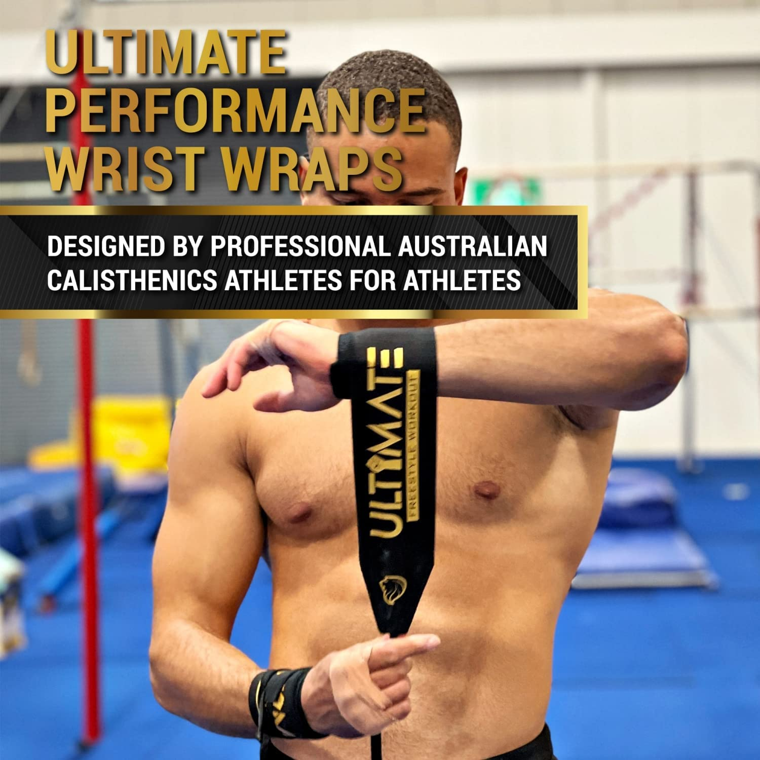 Ultimate Redfern Strength Wrist Wraps for Weightlifting, Cross Training, Powerlifting, Olympic Lifting, Calisthenics, WOD Workouts. Wrist Support for Men and Women- Fits All Wrist Sizes image number 1