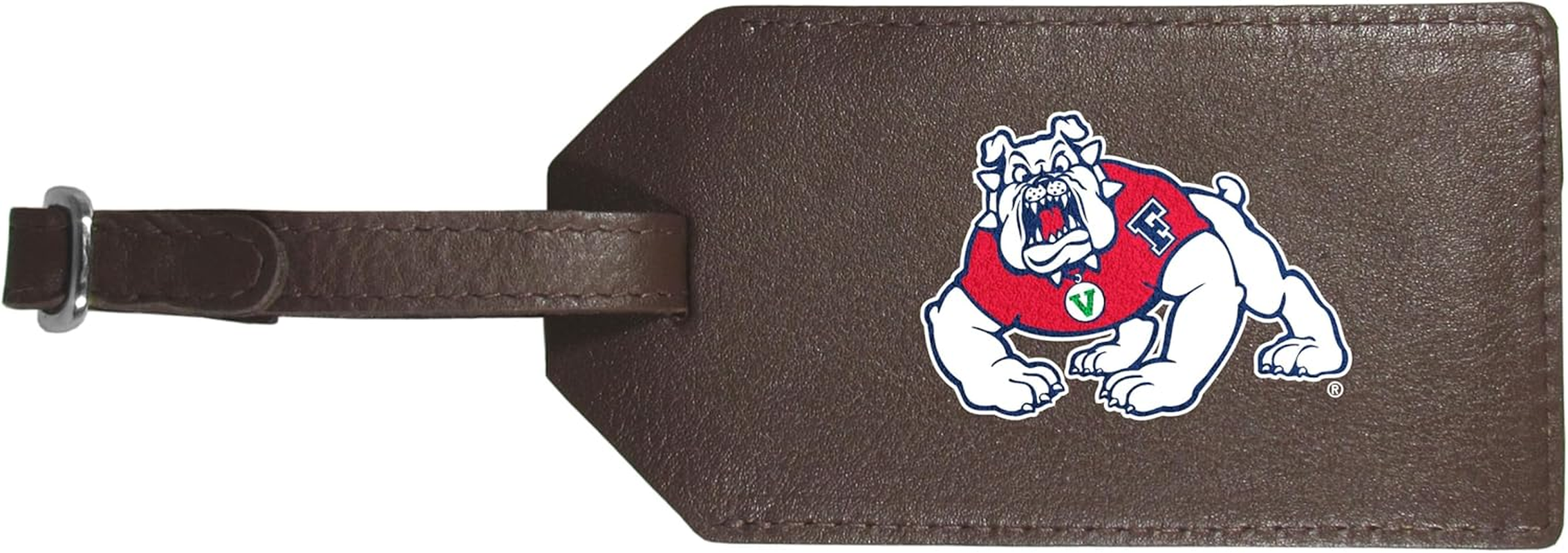 Siskiyou Fresno State Bulldogs Leather Luggage Strap, One Size, Team Colors image number 1