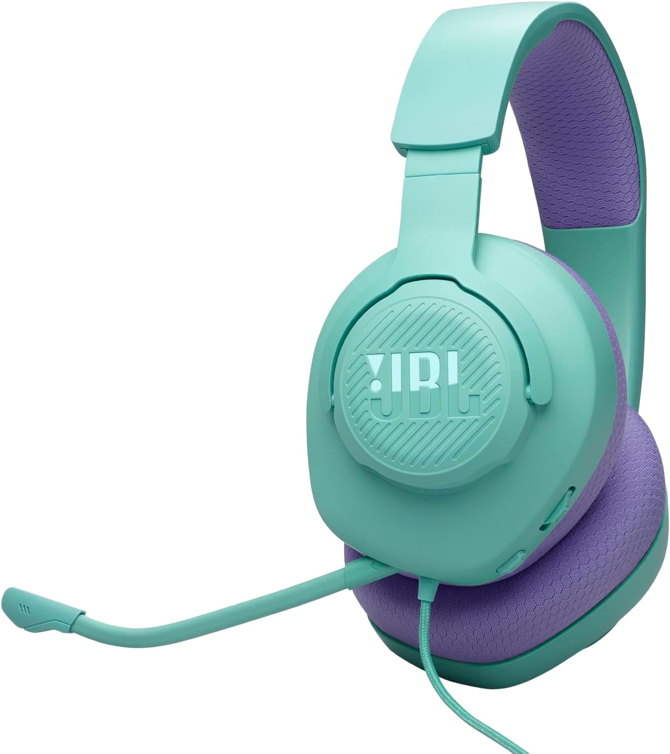 JBL Quantum 100M2 Wired Over-Ear Gaming Headset, Cyan