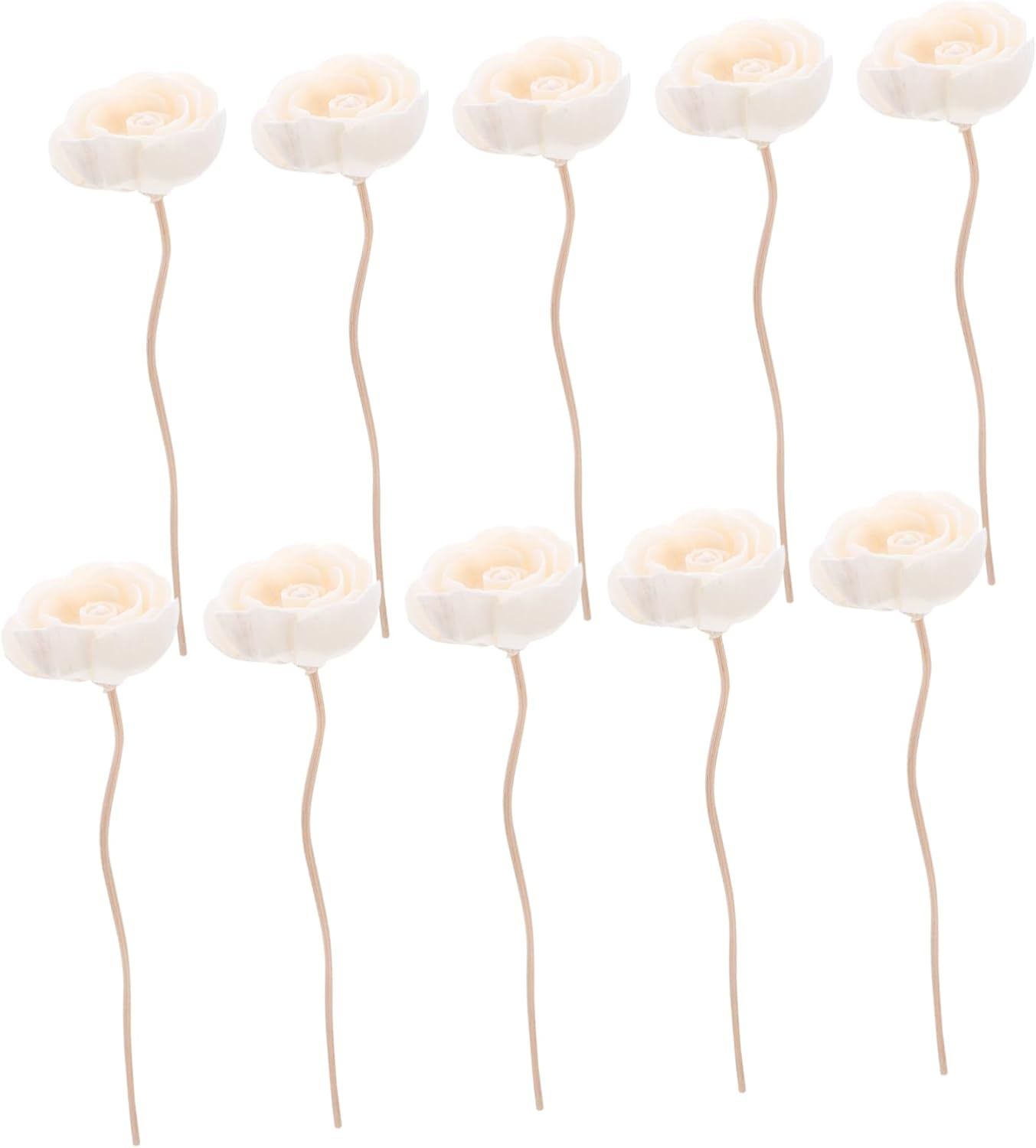 DOITOOL 50 Pcs Fragrance Diffuser Aroma Diffuser Scent Flower Rattan Oil Aroma Sticks Rose Flower Rattan Sticks Reed Stick Reeds Aroma image number 4