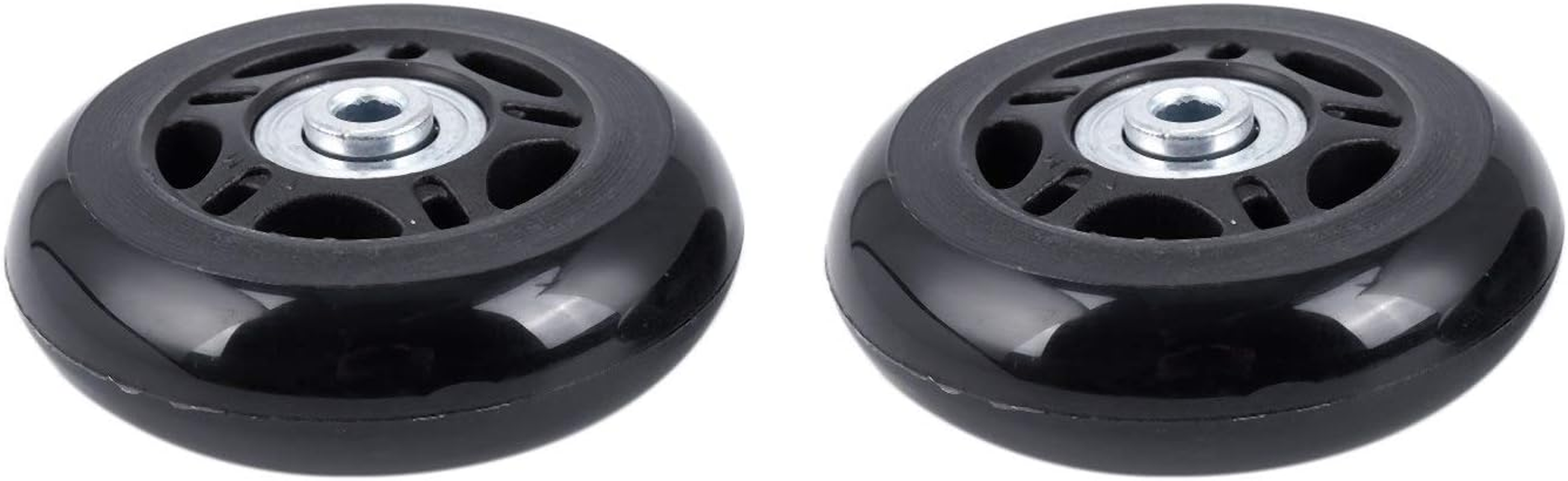 2 Set Luggage Suitcase Replacement Wheels Axles and Wrench Repair Set OD 68Mm image number 1