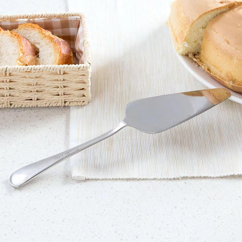 Tiokin Cake Server, Pie Server, Cake Cutter, Pizza Cutter with Serrated Edges, Premium Stainless Steel Pizza Cake Slicer, Cake Server for Brithday Parties, Weddings, Kitchens, Restaurants