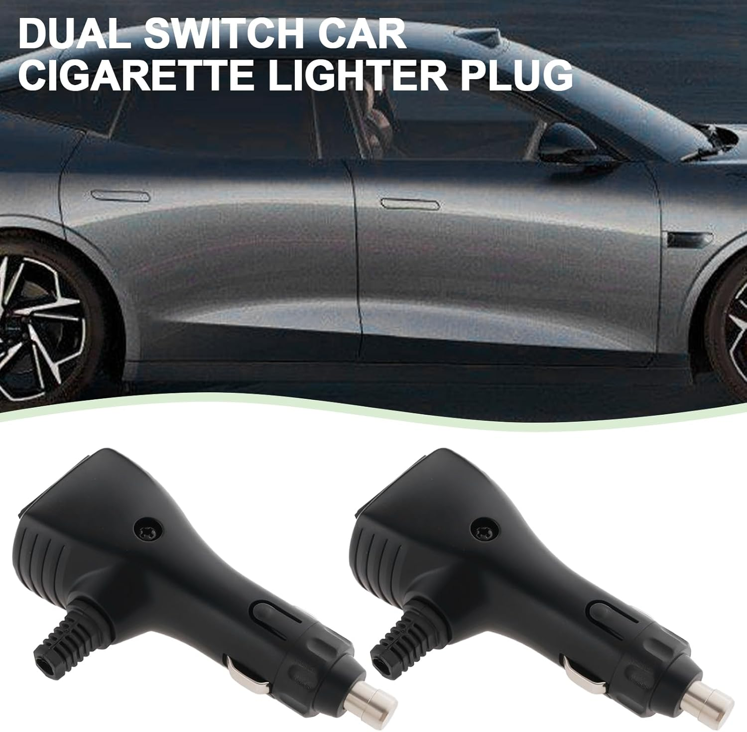 Be in Your Mind 2Pcs Car Cigarette Lighter Plug 12V/24V Cigarette Lighter Socket 10A Fuse Cigarette Lighter Power Plug with LED Indicator for Car Chargers GPS Vacuum image number 4