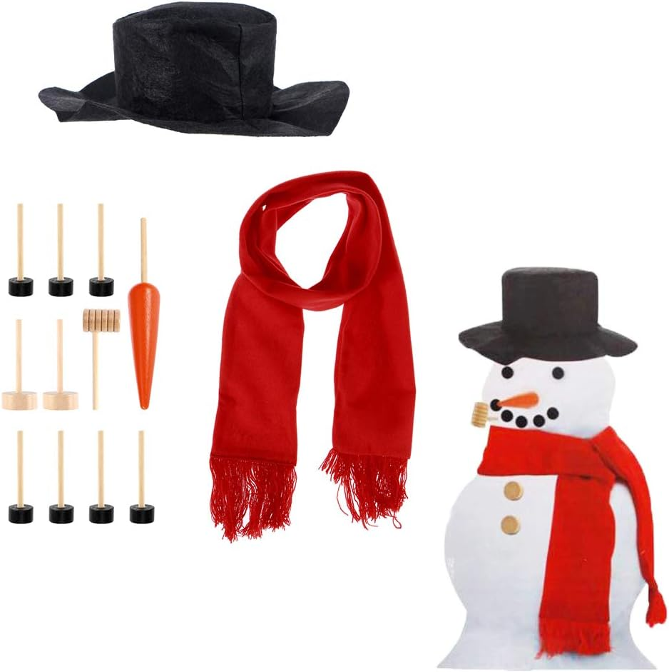 SUNTRADE Snowman Kit,Snowman Making Kits Snowman Building Kit for Kids and Adults，13 Pcs image number 3