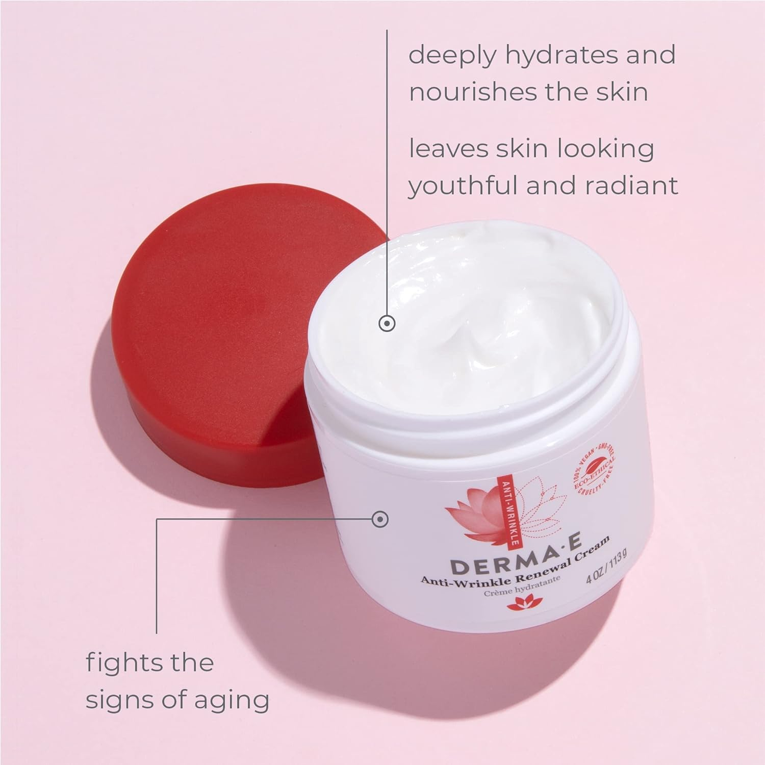 Derma E Anti-Wrinkle Renewal Cream with Vitamin a Retinyl Palmitate image number 3