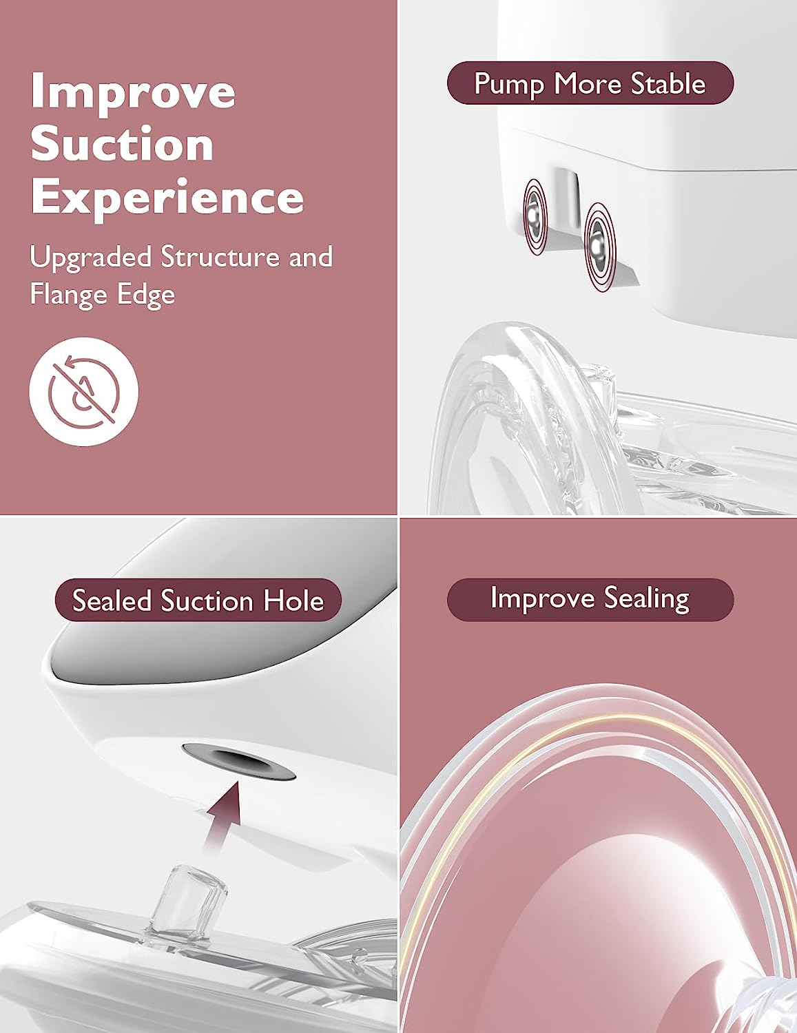 Momcozy Breast Pump Hands Free S9 Pro of Longer Battery Life & LED Display, Wearable Breast Pump Double Portable Electric Breast Pump with 2 Modes & 9 Levels - 24Mm, 2 Pack Gray image number 2