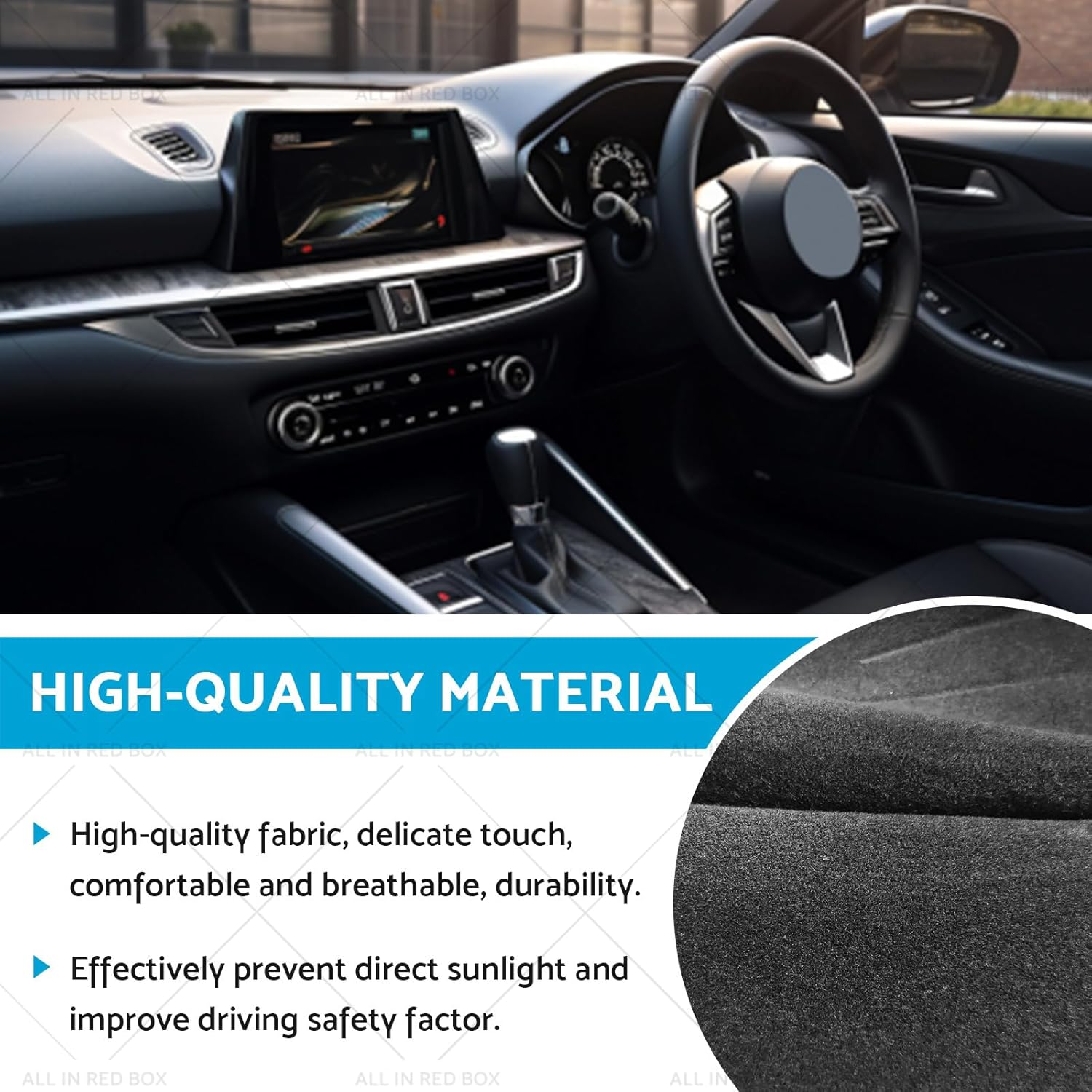 KAKA AUTO PARTS Car Dashboard Cover Replacement Dashmat Dash Mat Compatible with Mazda 6 M6 Ruyi 2006-2012 image number 4