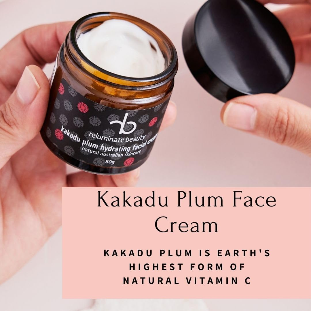 Kakadu Plum Hydrating Face Cream | for Dry Dehydrated Dull Skin | Australian Made | Vegan Cruelty Free Nut Natural image number 5