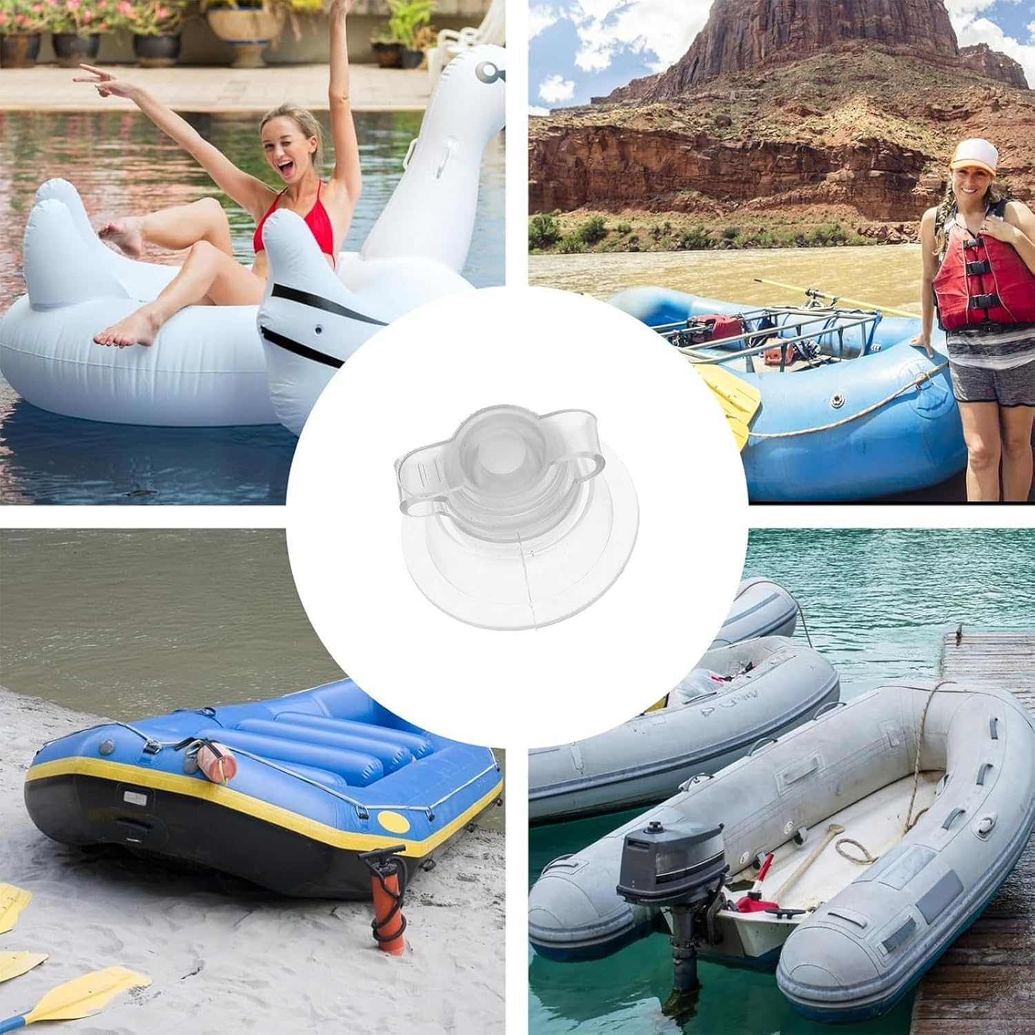 Ksngtixe 5Pcs Replacement Air Bed Valve Covers, Valve Lids for Inflatable Mattress, Durable & Leak-Proof, Essential for Yacht, Camping, Travel & Emergency Use image number 3