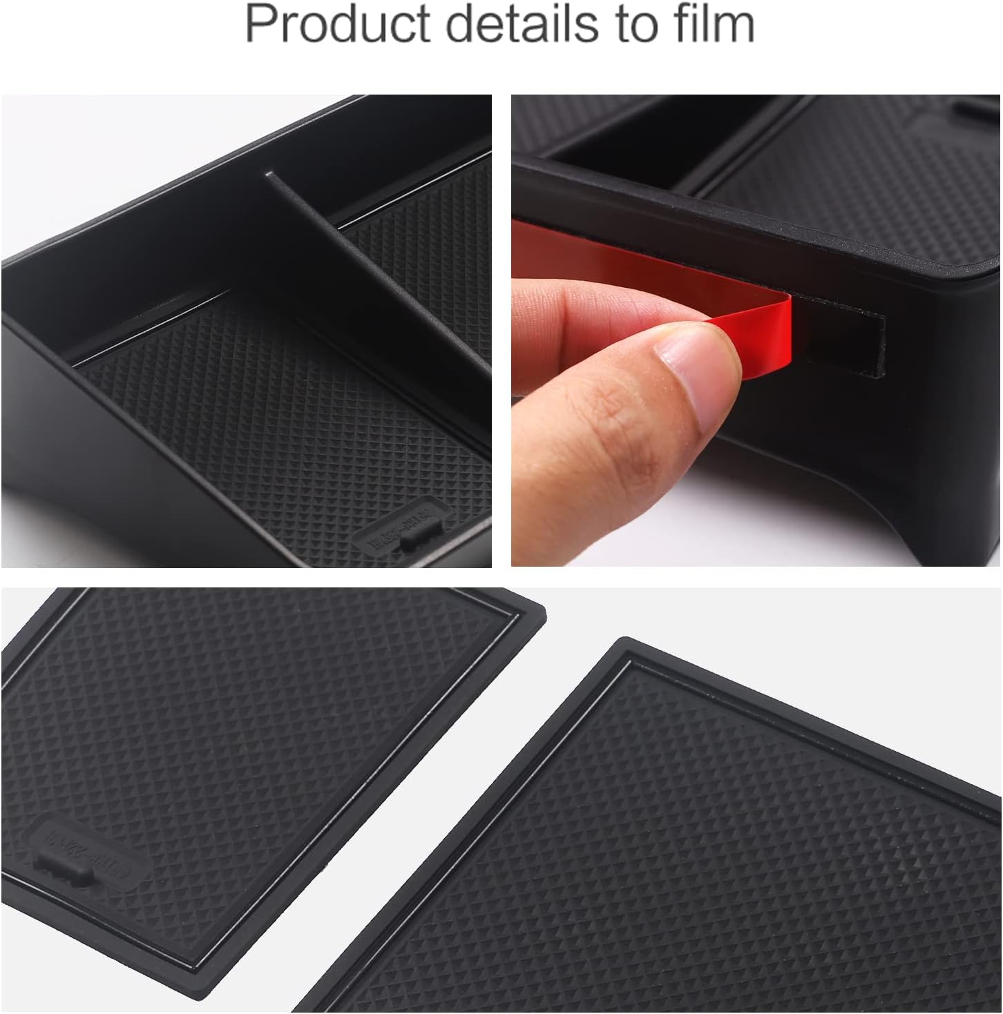 Smabee Dashboard Storage Tray Compatible with Toyota Corolla 2019-2022 Center Console Display Box Hidden Tray behind Screen Car Accessories Organizer, 19COROLLA D-BOX BLACK image number 2