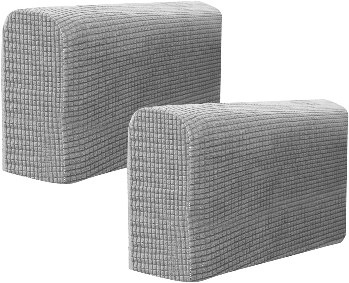 BESPORTBLE 2Pcs Chair Covers for Living Arm Covers for Chairs and Sofas Oversized Armrest Covers Elastic Cover for Sofa Armchair Sofa Armrest Protector Recliner Cover Furniture Office Chair - Beige image number 6