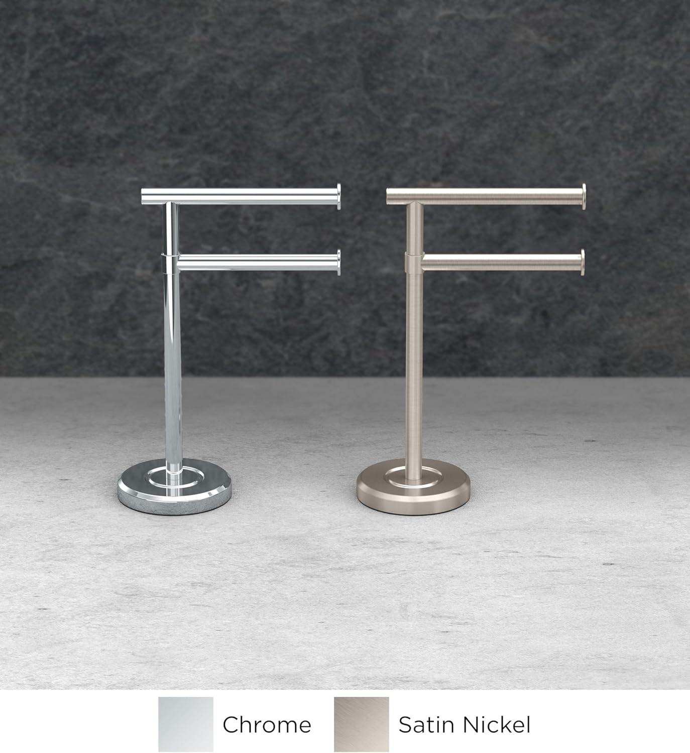 Gatco Home 2-Arm Towel Holder, 1472SN - Chrome image number 6