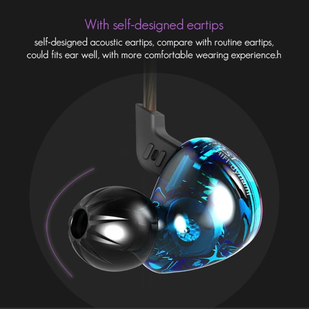 KZ ZST Dynamic Hybrid Dual Driver in Ear Earphones (Colorful with Mic) image number 2