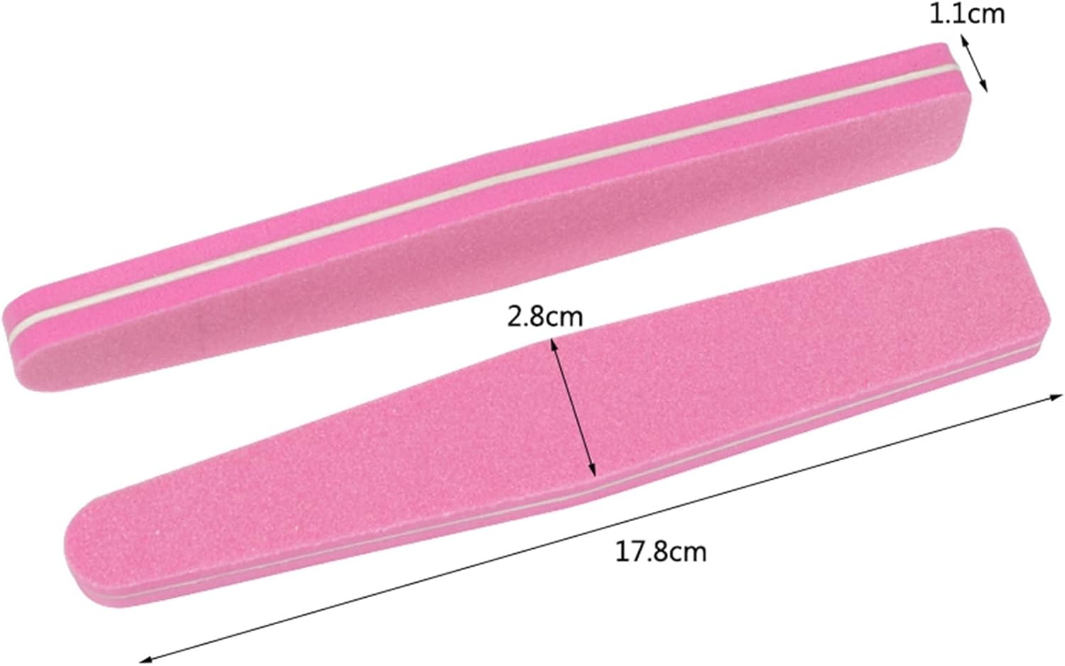 TRUSTTWO 5Pcs Sponge Nail File Diamond Sponge Nail Buffers Block Sandpaper 100/180 Buffing Files Polish Glitter Grinding Sanding Files the New (Color : Pink)