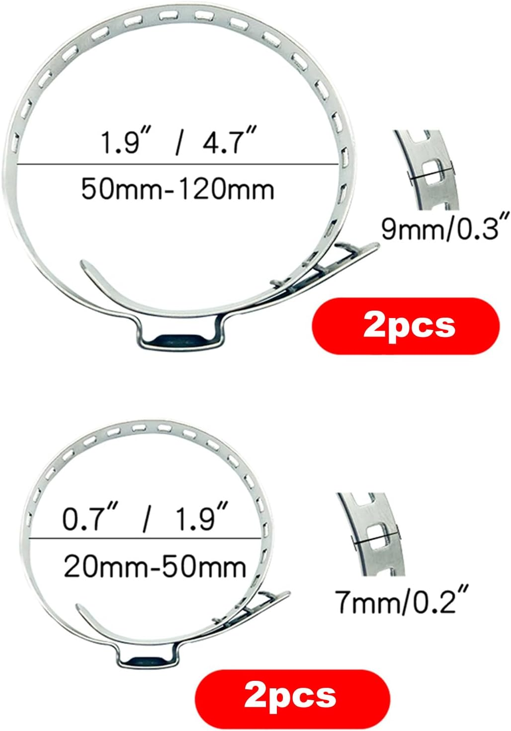 CV Boot Kit,Universal Silicone Constant Velocity CV Joint Thicken Boot,2 Boots with 4Pcs Stainless Steel Clamps (Black) - Black image number 3