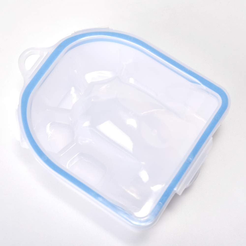 Nail Soaking Bowl Nail Soak off Bowl Acrylic Nail Remover Tool Acetone Nail Polish Remover Bowlnail Soaker Tray Manicure Tool (11 * 14 * 6Cm-2 PCS) image number 5