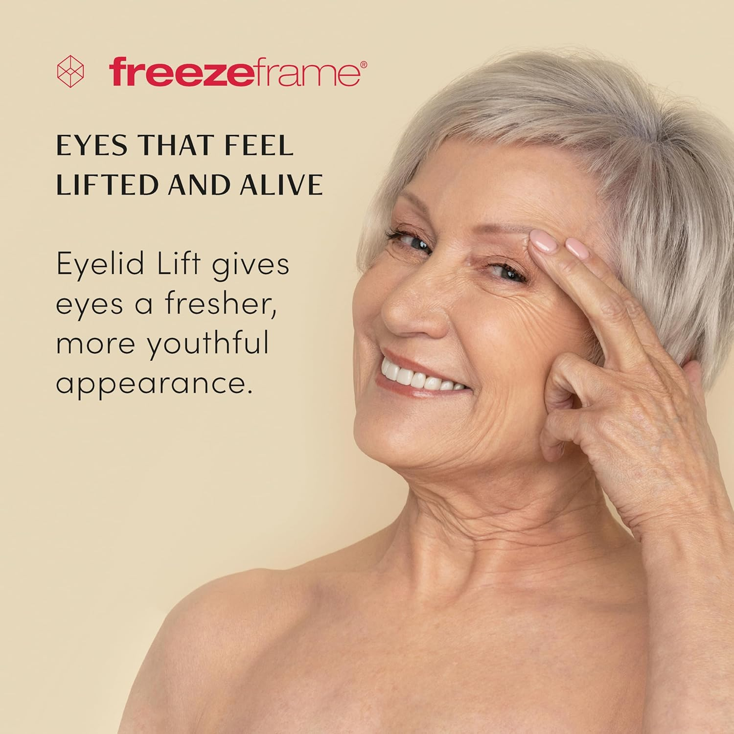 Freezeframe - EYELID LIFT, Clinical Lifting Eye Gel and Eye Serum, Visibly Lifts the Appearance of Sagging Eyelids and Visibly Opens Eyes, Anti-Droop, Anti-Sag Treatment with Bio-Mimetic Peptides and Hyaluronic Acid (15Ml) image number 5