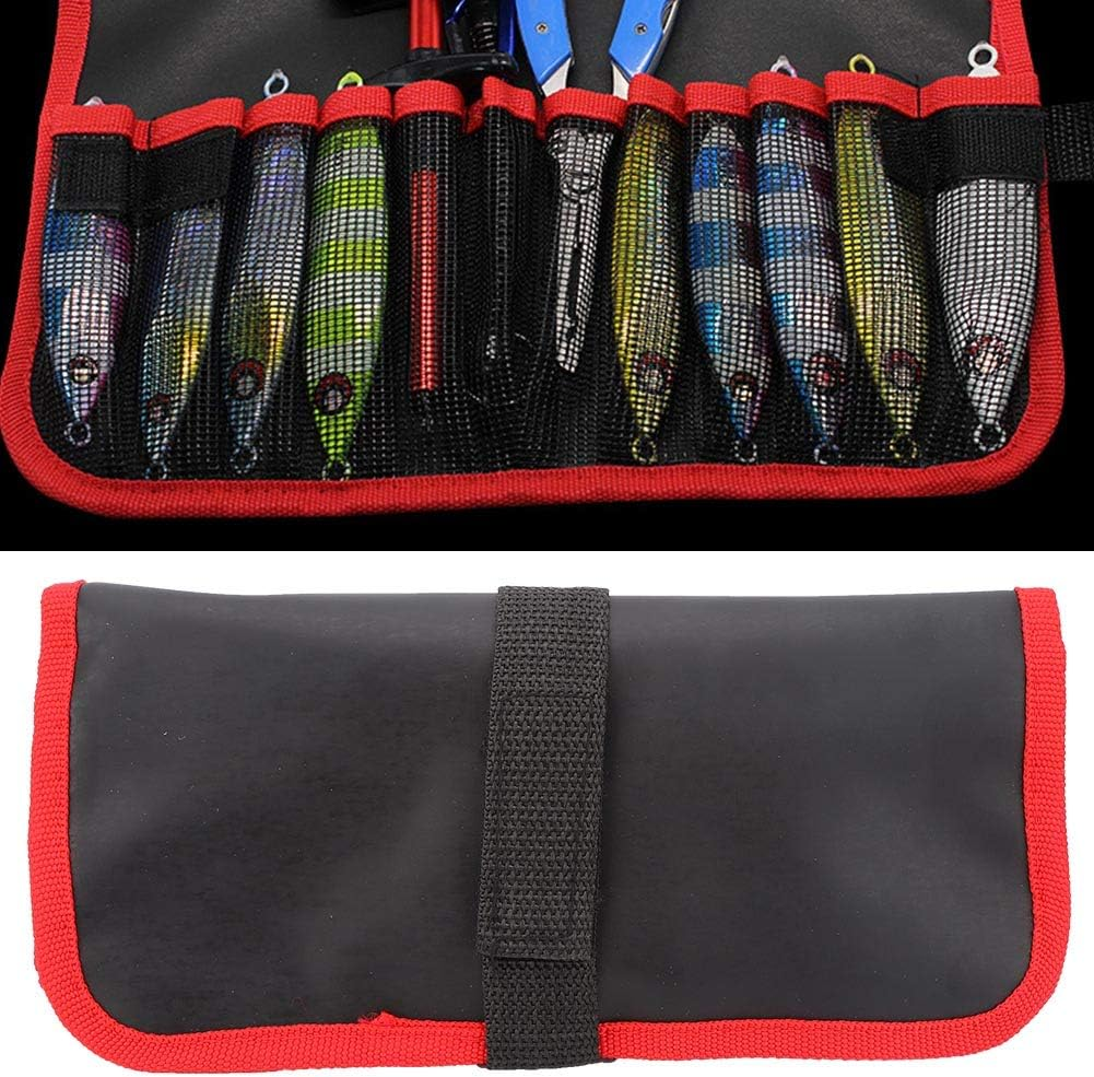 Fishing Jig Bag, Portable Foldable Fishing Tool Pockets Bag, Outdoor Fishing Lures Baits Tackle Gear Tools Storage Bag, Fishing Equipment Accessory Protective Case Organizer image number 2