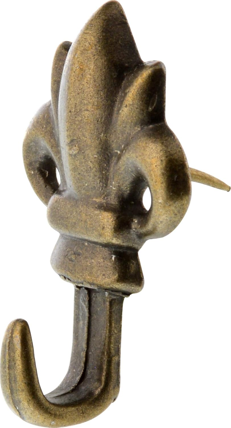 Hillman the Group 122261 Fleur De Lis Push Pin Hanger image number 1