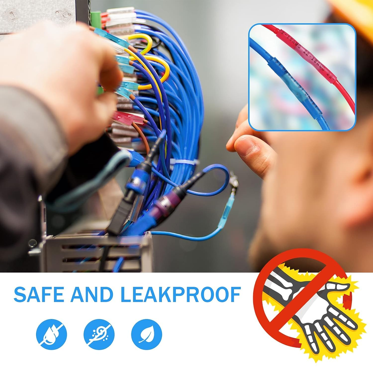 Kuject 420PCS Heat Shrink Butt Connectors, 4 Sizes Insulated Waterproof Wire Connector Kit, Tinned Copper Electrical Crimp Connectors for Automotive Marine Boat Truck Stereo Joint image number 4