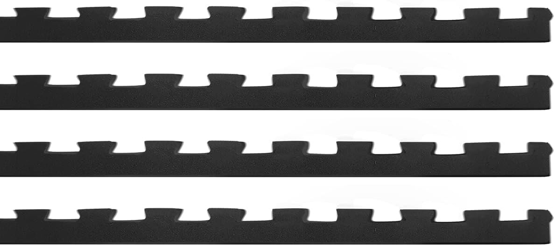 CORTEX Interlocking Gym Floor Mat Edges 4 Pack (Suits Cortex 10Mm Interlocking Mats)