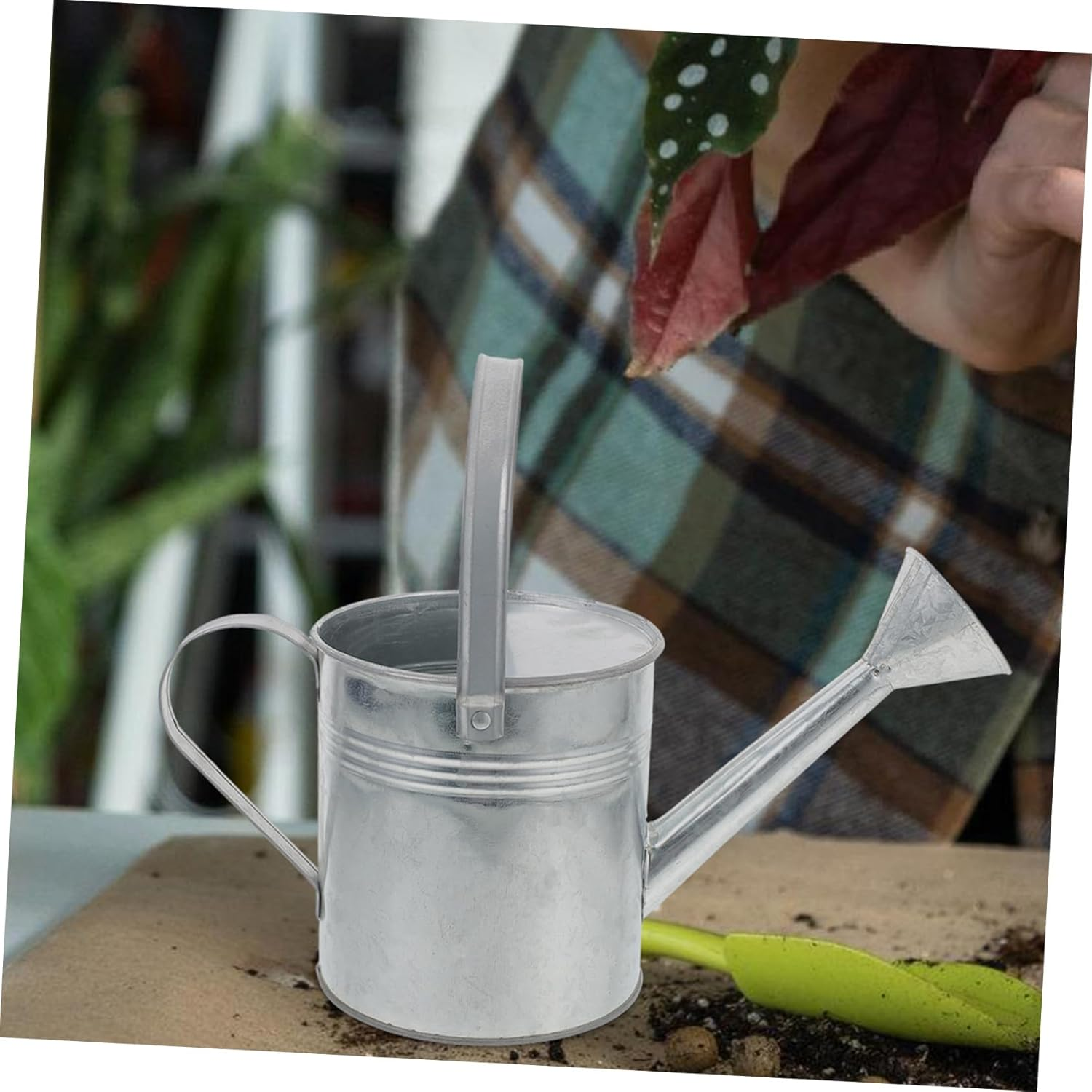 Yardenfun 2Pcs Elegant Iron Pot Watering Can for Plants Easy Refill Spout Safe for for Boys and Girls image number 2