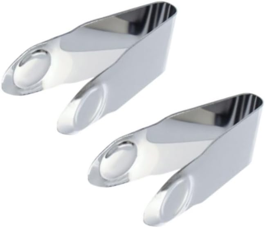 Stainless Steel Strawberry Huller Fruit Stem Remover Home Kitchen Tools for Cherry Tomato, 2.8 * 1,Silver, 2Pcs image number 4