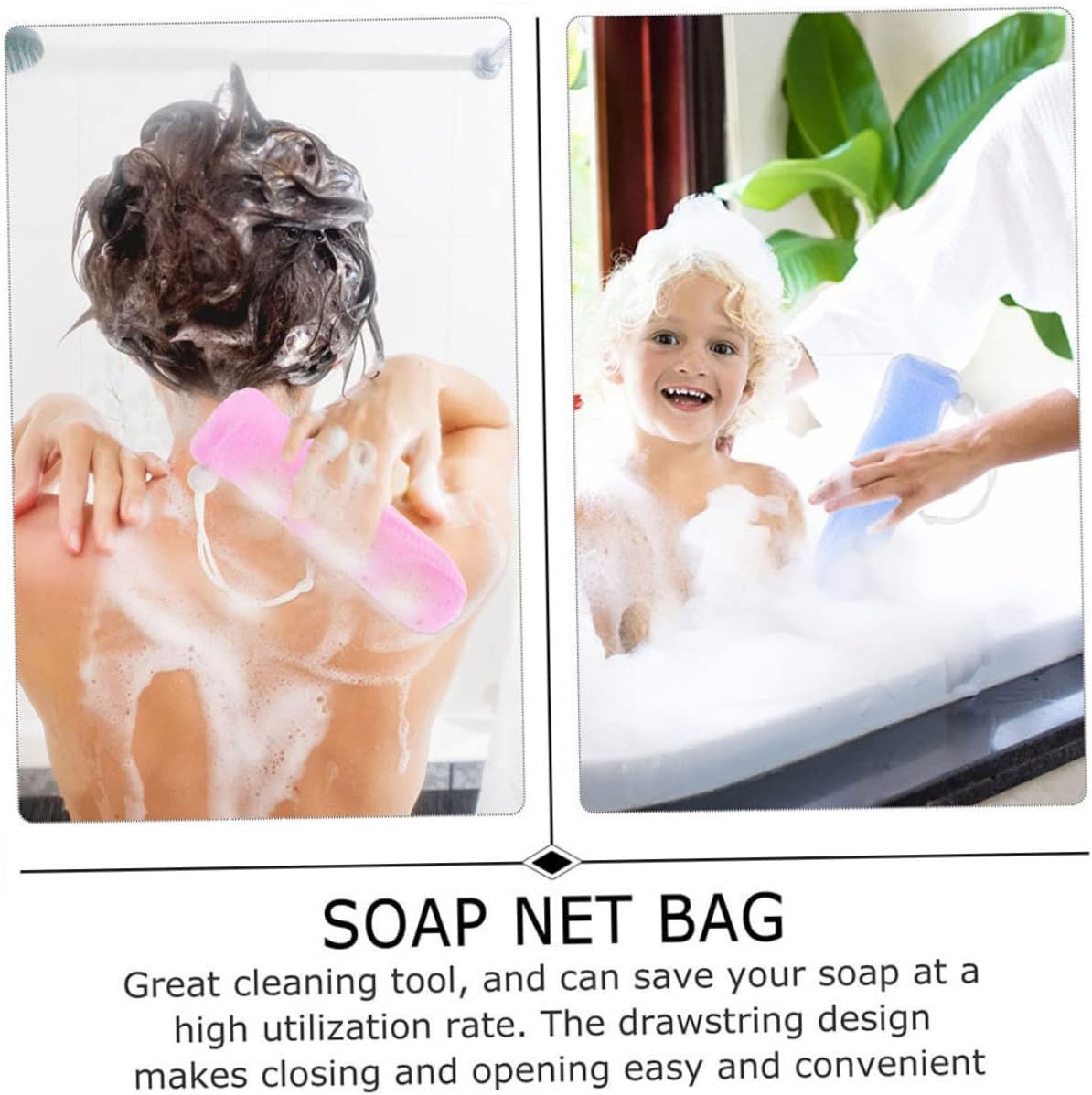 Ipetboom 15Pcs Foaming Soap Exfoliating Bath Soap Pouches Handmade Saver Random Color image number 1