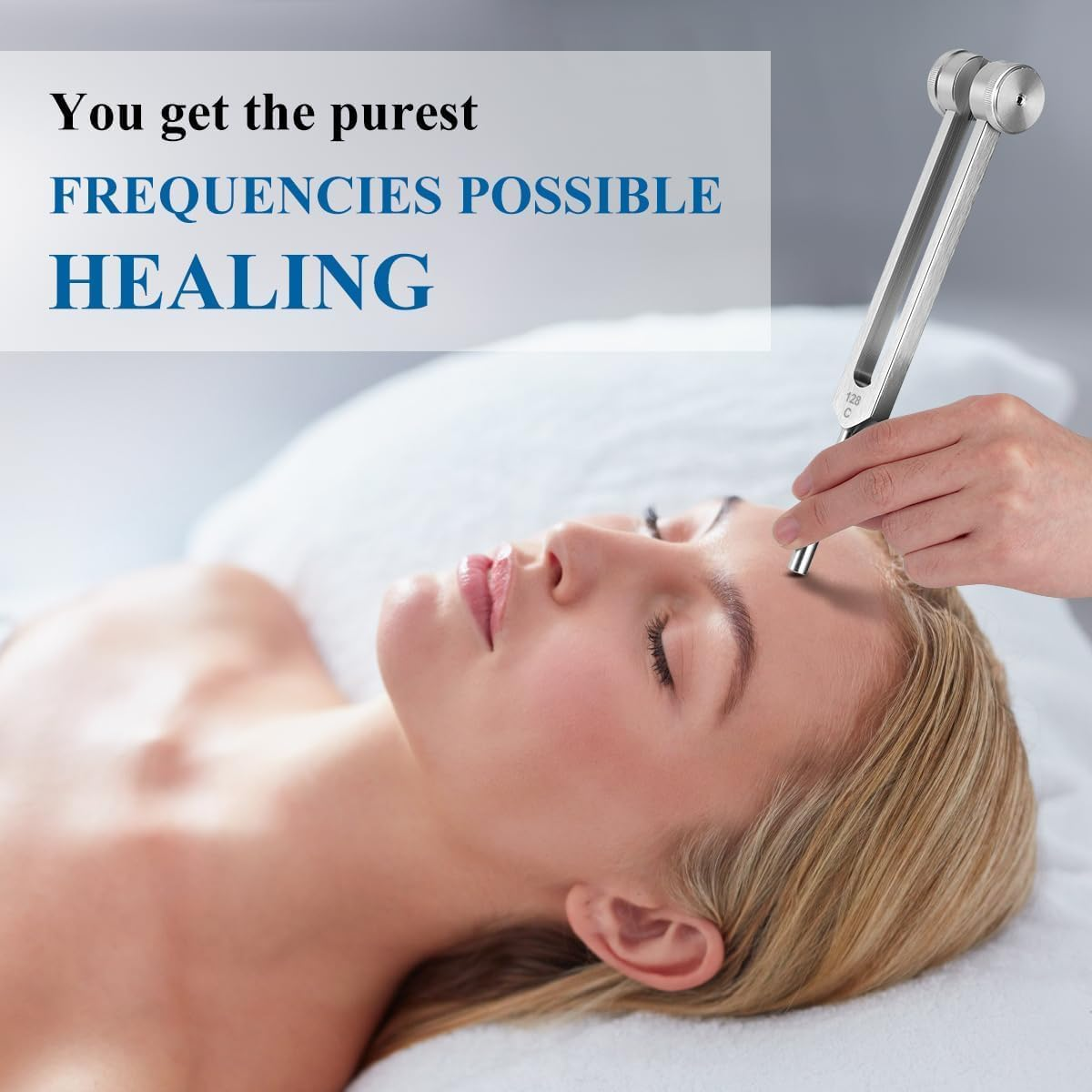 Tuning Fork Set (128Hz, 256Hz, 512Hz) with Reflex Hammer & Storage Bag - Professional Grade Aluminum Alloy Forks for Sound Healing, Chakra Balancing, Medical Exams & Yoga Therapy image number 1