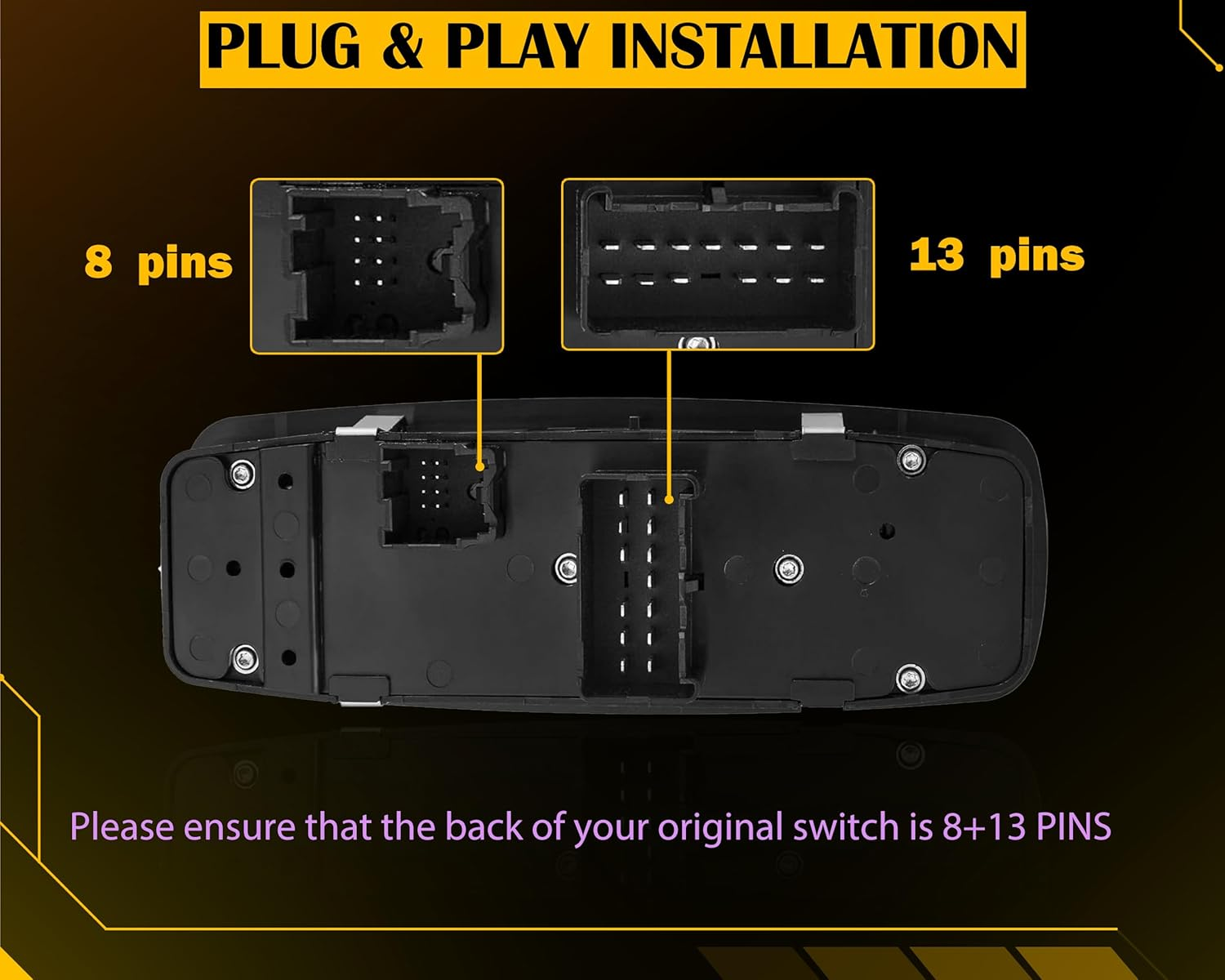 Driver Side Power Window Switch Fit for Dodge Journey 2011-2016 Accessories Replace# 68084001AD image number 4