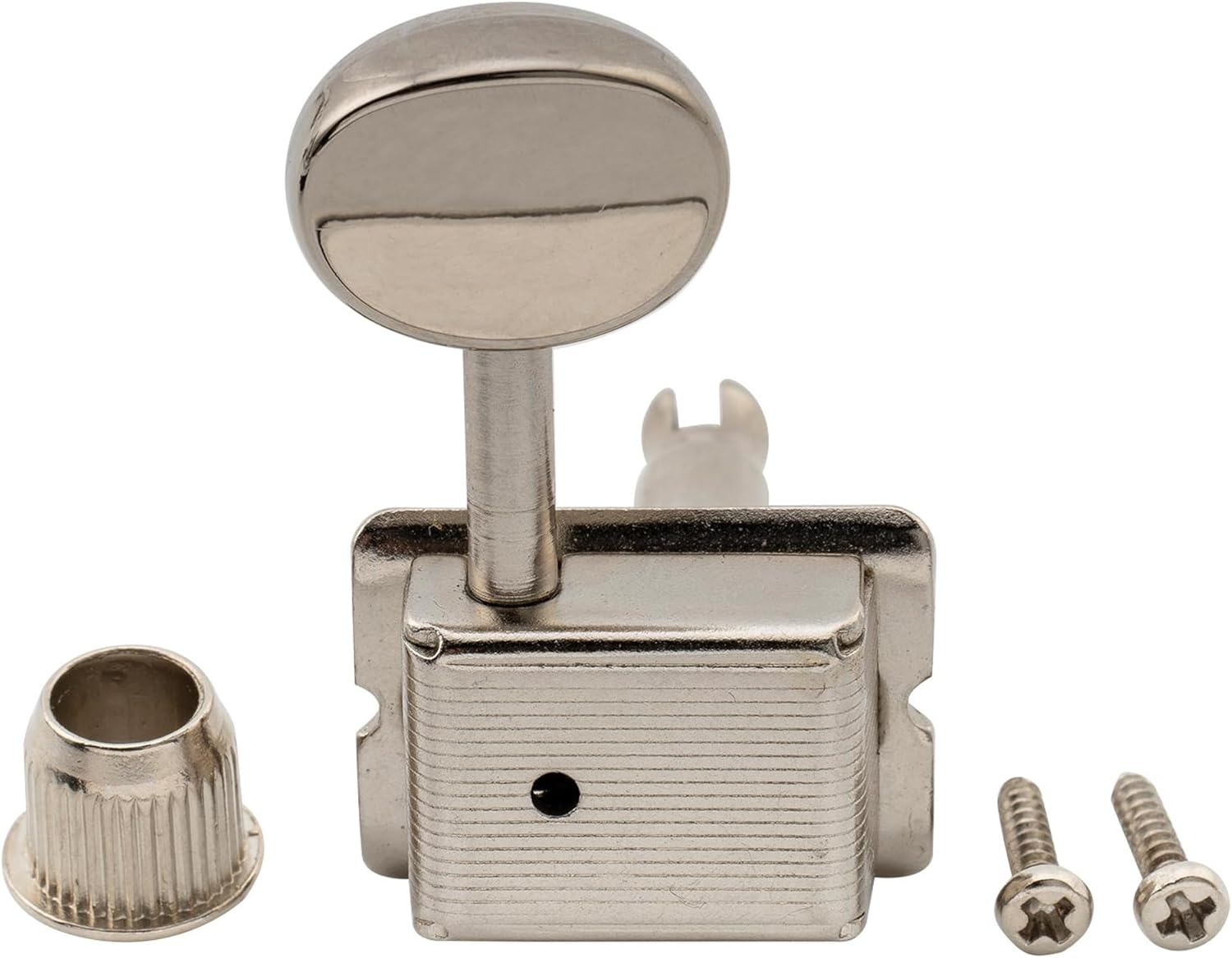 Musiclily Pro Vintage Style Split Shaft 6 in Line Guitar Tuners Tuning Pegs Keys Machine Heads Set for Squier Classic Vibe Strat/Tele Style, Nickel image number 2