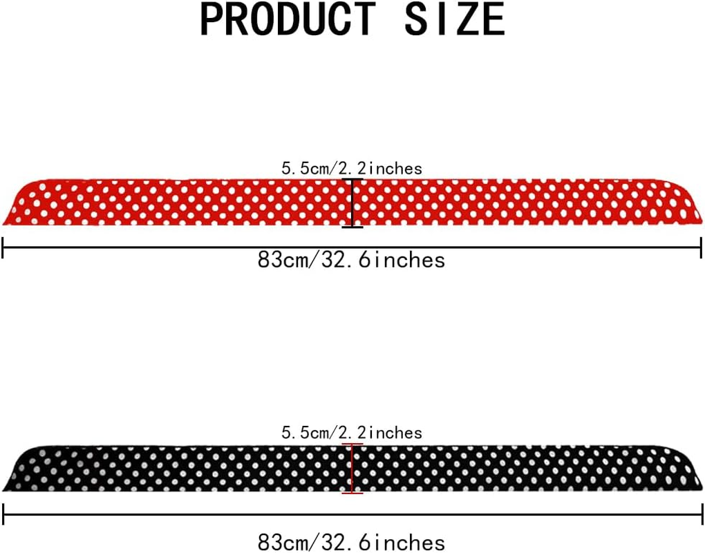 TRKETK Pack of 4 Hair Accessories with Polka Dots, Polka Dot Headbands Headbands with Adjustable Wire, Vintage Hair Band in Classic Red and Black, Hair Accessories for Girls and Women