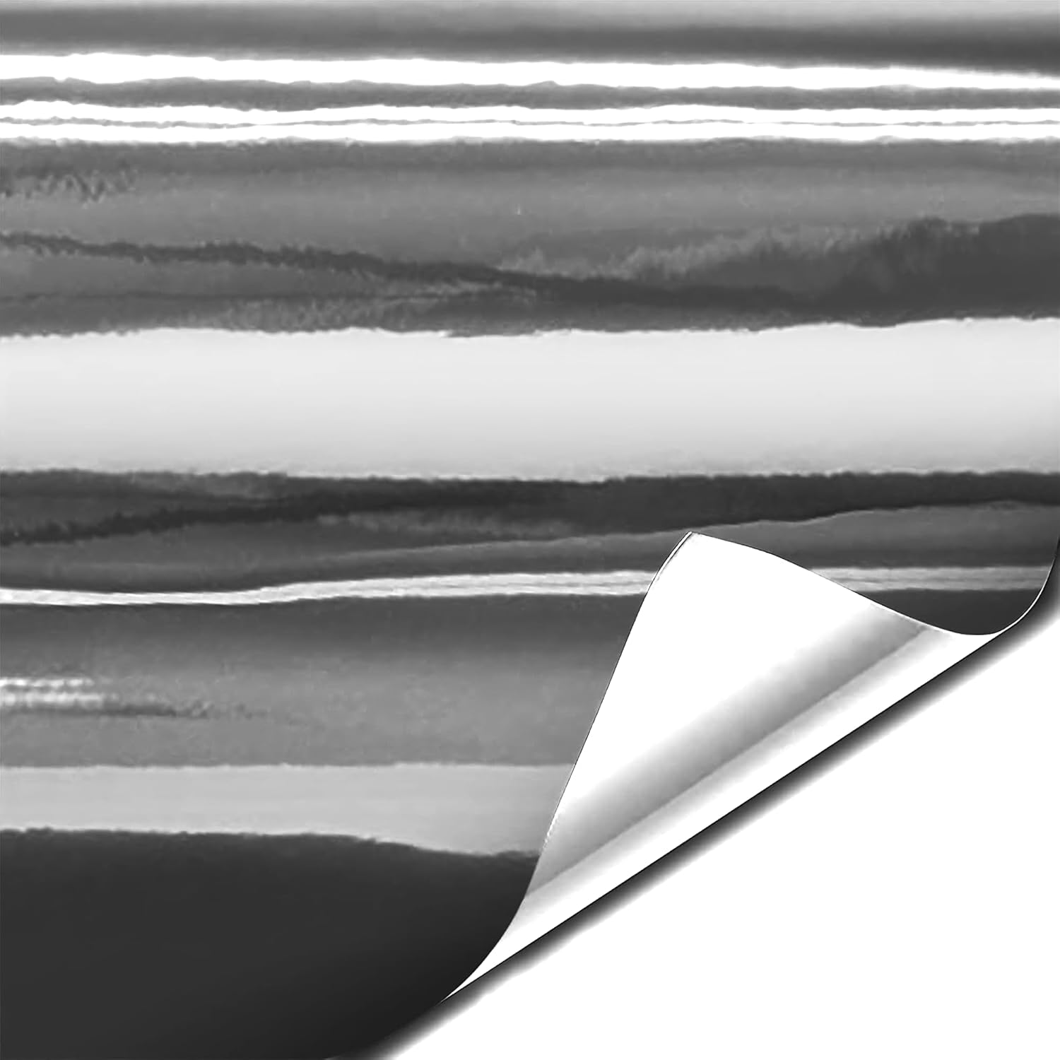 Vvivid Gloss Silver Chrome Air-Release Vinyl Adhesive Tape Roll (1 Inch X 25Ft) image number 6