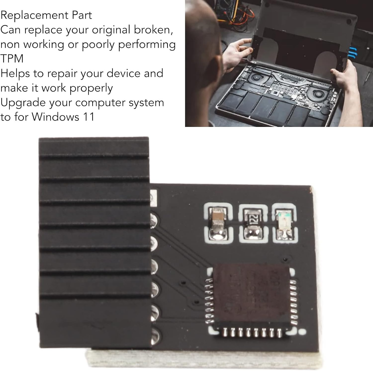 Dpofirs TPM 2.0 Module for Motherboard, 14-Pin SPI, 11 Compatible, DDR4 Memory Support image number 3