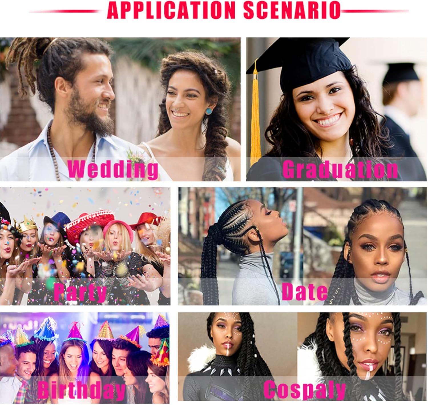 (2 Pack) 24"Ombre Jumbo Braiding Hair Extensions, MH MOIHSING High Temperature Synthetic Fiber Hair Extensions Hair Twist Braiding Pre-Stretched Extensions for Women (Green(24" Length)) image number 1