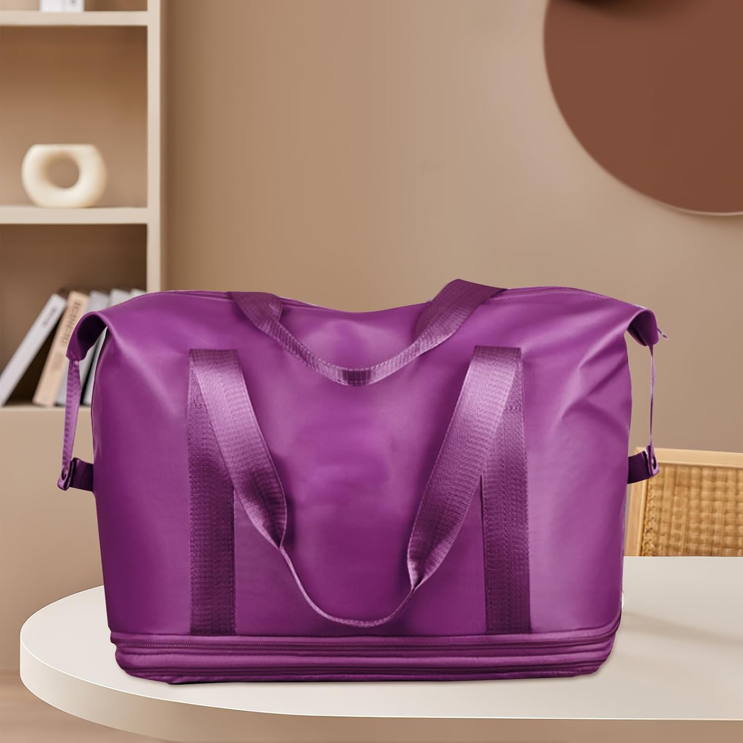 Duffle Bag with Wheels | Rolling Duffle Bag Underseat Handbag,Overnight Organization Garment Carrier for Gym Shopping Excavation Weekend Getaways Holiday