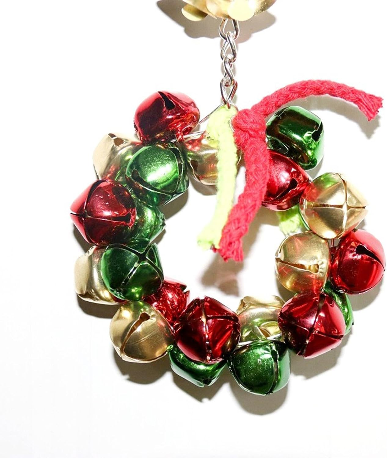 Shurzzesj Bird Cage Bells, Parrot Chew Toys, Iron Bells, Parrot Enrichment Toys for Cockatiels, Cockatiels, Conures, Parakeets, Budgies, Love Birds image number 5