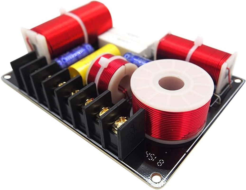 JINGERL 200W 3Ways Audio Speaker Crossover Treble+ Midrange+ Bass Independent Filter Frequency Divider for Home Theater Sound DIY image number 2