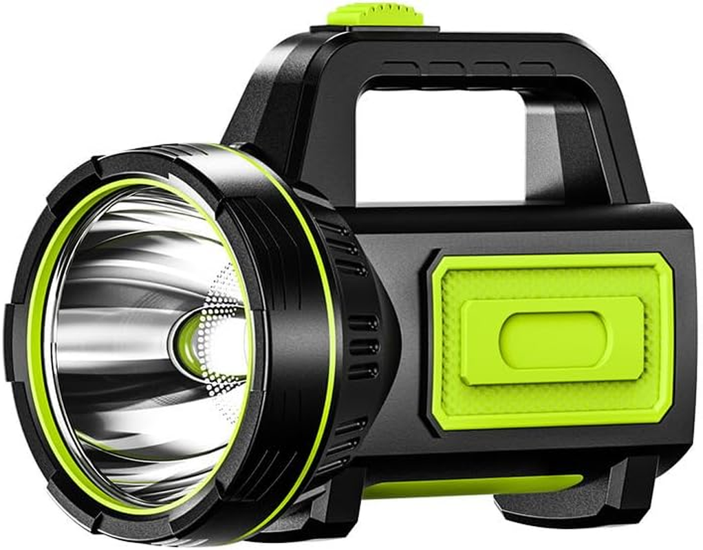 LED Handheld Flashlights, Super Bright Torch Searchlight, Portable LED Spotlight, Rechargeable Waterproof Flashlight Lantern for Camping, Hiking, Fishing, Hunting, Emergency image number 1