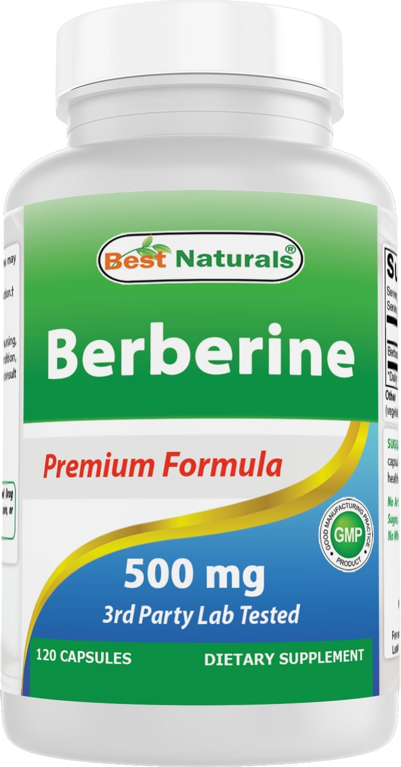 Best Naturals Berberine 500Mg 120 Capsules image number 3