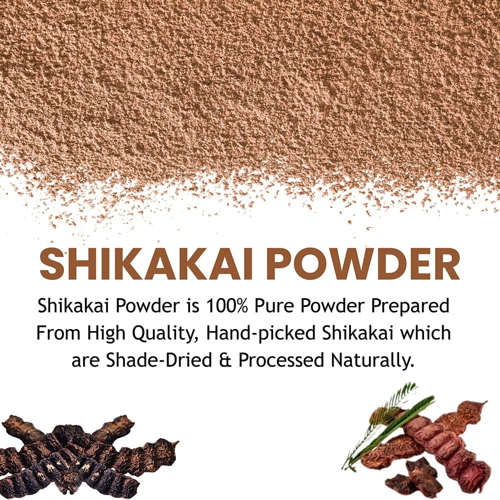 Shikakai (Acacia Concinna) Powder | Natural Hair Cleanser & Conditioner | for Men & Women | Suitable for All Hair Types by Hebhac Herbals image number 2