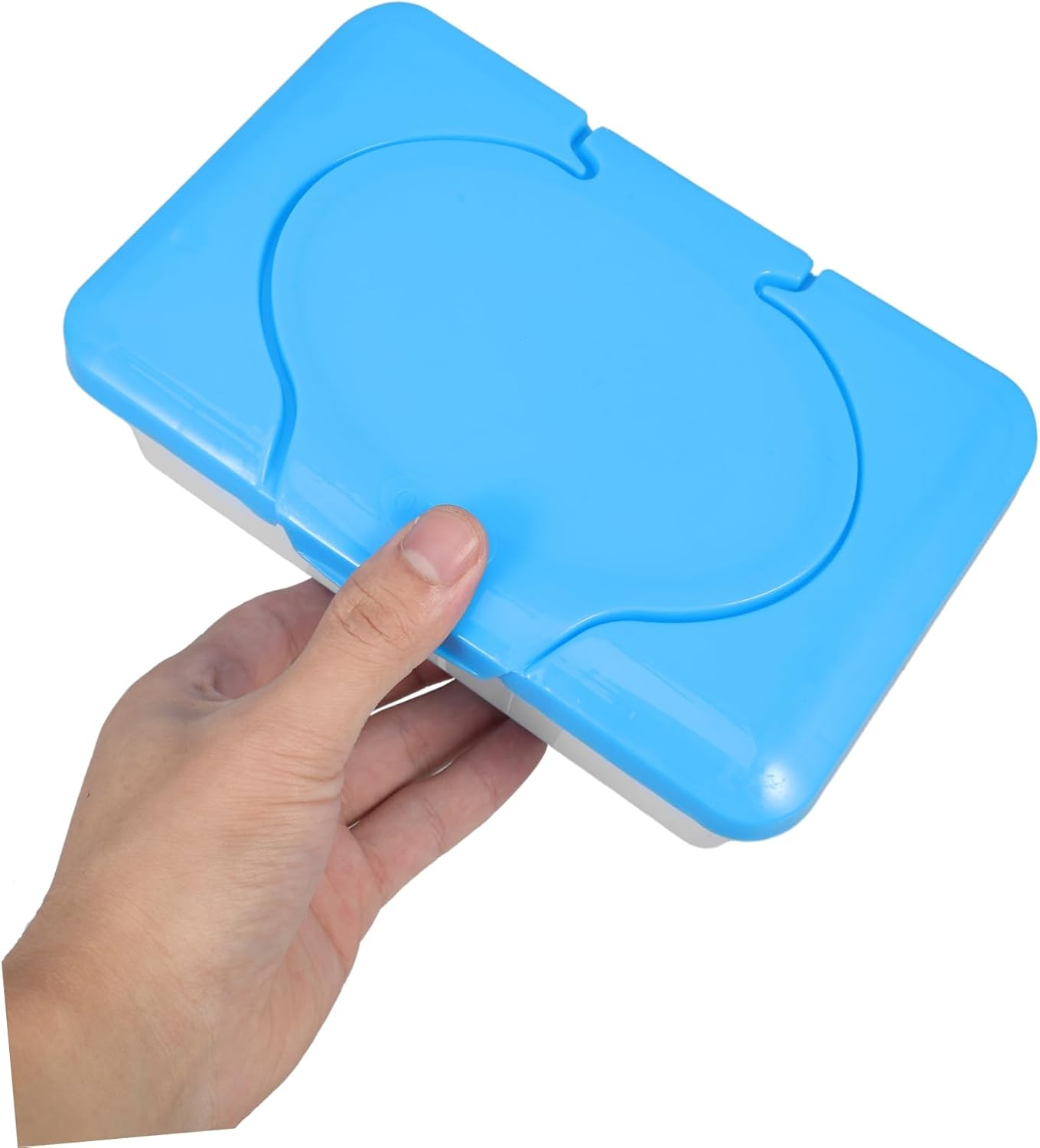 2Pcs Care Essentials Portable Wipes Box Lid Travel Tissue Storage for Home and Go image number 3